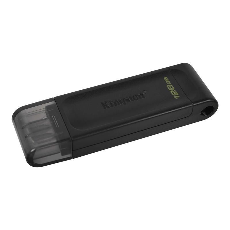 Флеш-накопичувач USB3.2 128GB Type-C Kingston DataTraveler 70 Black (DT70/128GB) Kingston купити в Україні