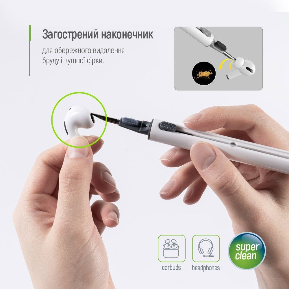 Набір для чищення ColorWay 3 в 1 для очищення навушників (CW-1131) ColorWay купити в Україні