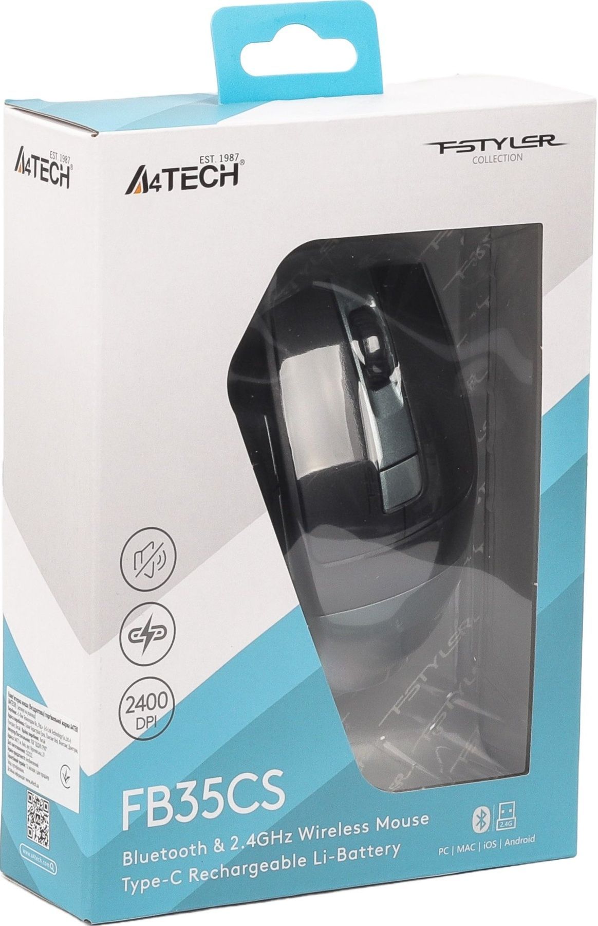 Миша бездротова A4Tech Fstyler FB35CS Midnight Green A4Tech купити в Україні