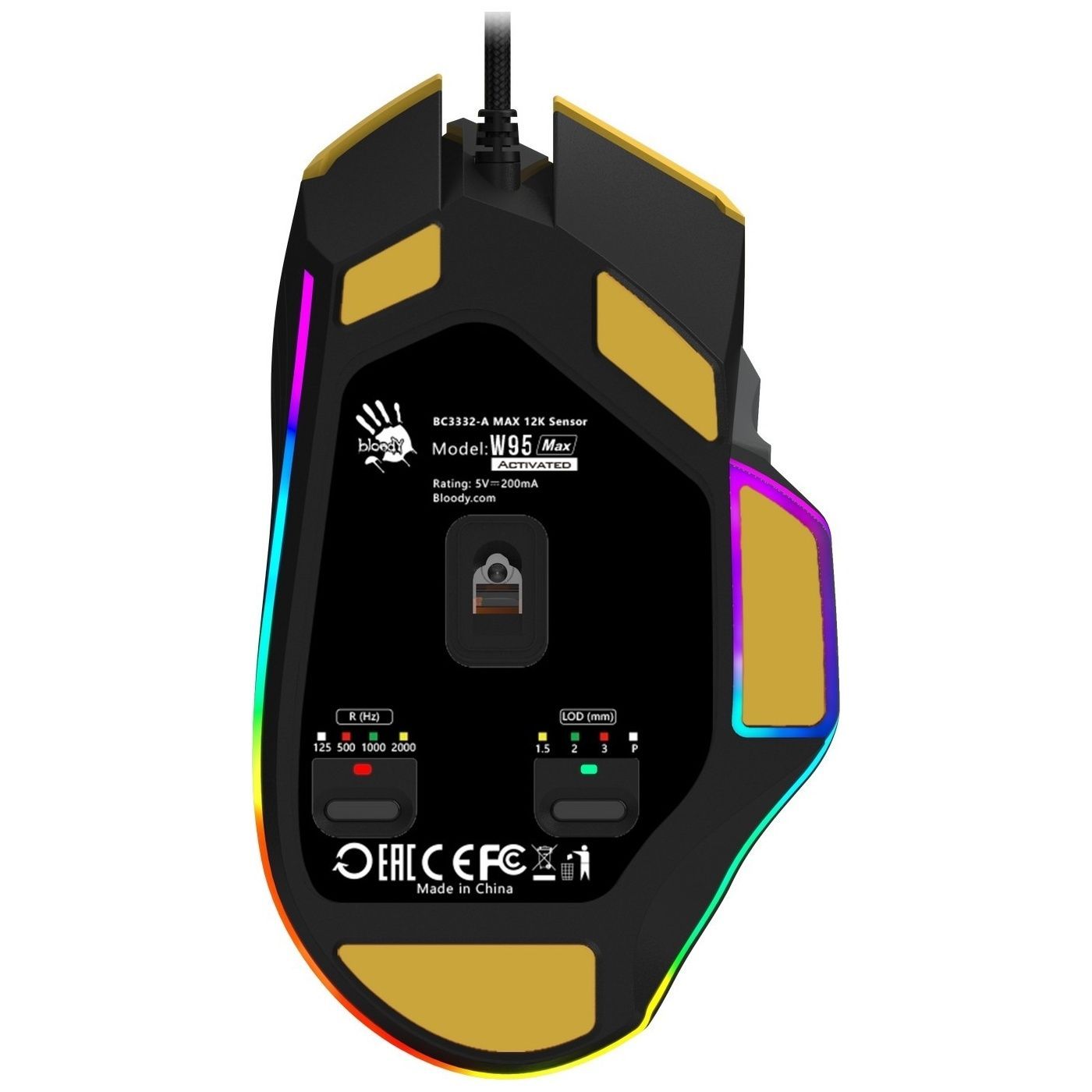 Миша A4Tech Bloody W95 Max Sports Lime A4Tech купити в Україні