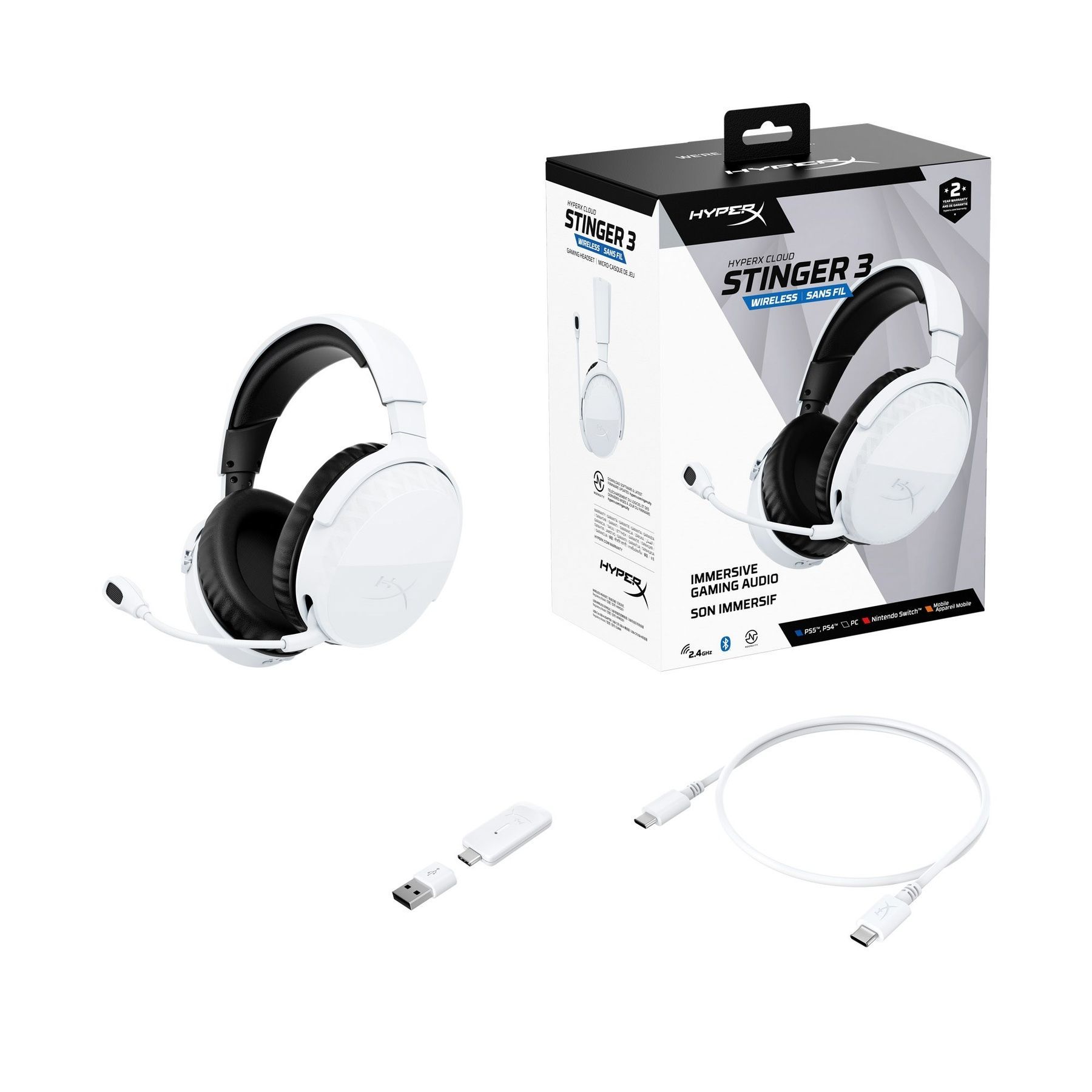 Гарнитура HyperX Cloud Stinger 3 Wireless White (BS1T9AA) HyperX купить в Украине