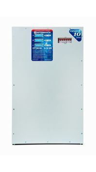 Стабілізатор напруги теристорний OPTIMUM 3х20 (60кВА) 220В, стабілізація 220-450, 12 ступенів EVE купити в Україні