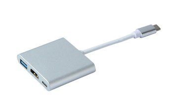 Адаптер Dynamode USB3.1 Type-C to 1хHDMI, 1хUSB 3.0, 1хUSB Type-C Female, розд.здат. до 4K 3840x2160 Dynamode купити в Україні