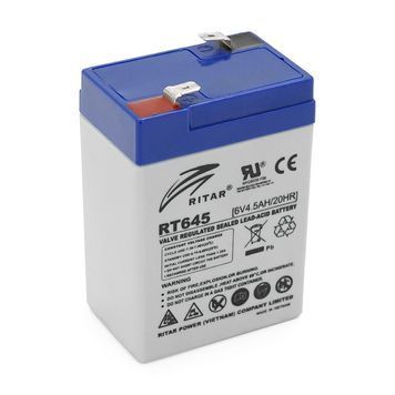 Акумуляторна батарея AGM RITAR RT645, Gray Case, 6V 4.5Ah ( 70х47х99 (105) ) Q40 Ritar купити в Україні