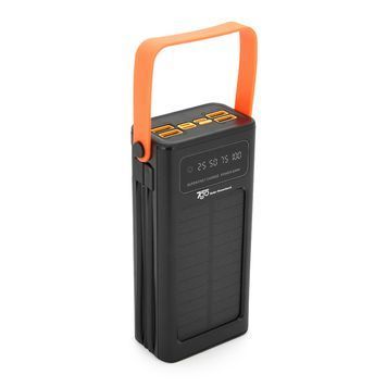 Powerbank 7GO GPW-03 30000mAh+Solar, Li-pol, Вхід:Type-C, Виходи: 4xUSB Type-C, 2xUSB Type-A, Type-C / Lightning, Box 7GO купити в Україні