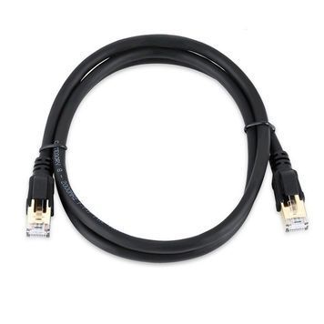 Патч-корд литой VEGGIEG, CCA, SSTP, RJ45, Cat.8, 2m, черный VEGGIEG купить в Украине