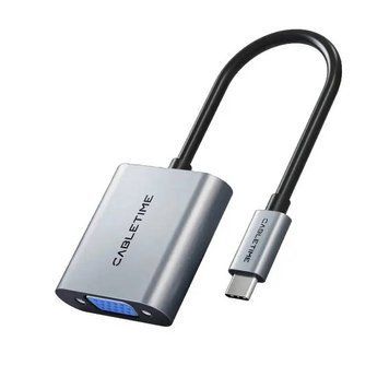 Перехідник Cabletime VGA - USB Type-C (F/M), 0.2 м (CP17A) Cabletime купить в Украине