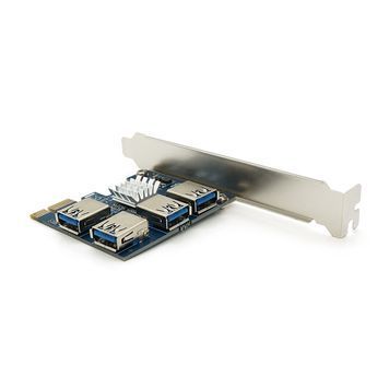 Контролер PCI-Е => USB 3.0, 4 порта, 5Gbps, OEM Voltronic купити в Україні
