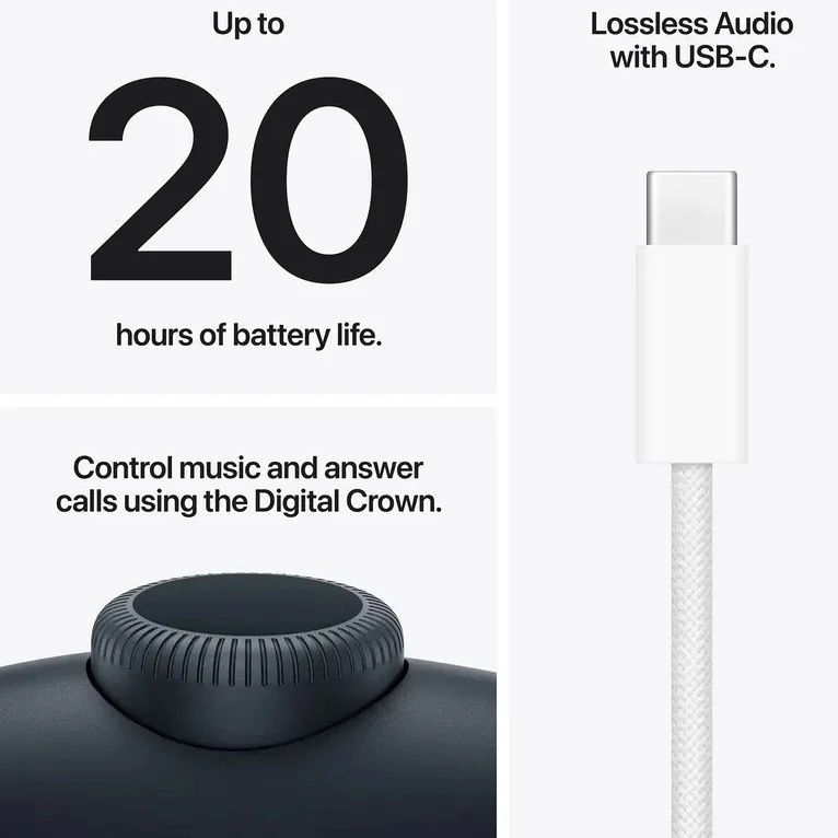 Bluetooth-гарнитура Apple AirPods Max 2 Midnight (MHWK4ZE/A) Apple купить в Украине