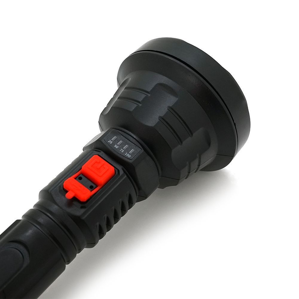 Фонарь ручной Bailong BL-826, 1LED, OSL LED, 3W, 3 режима, встроенный АКБ / 2000mah, Black, IP44, кабель USB- micro, 260х82х36мм, BOX Voltronic купить в Украине