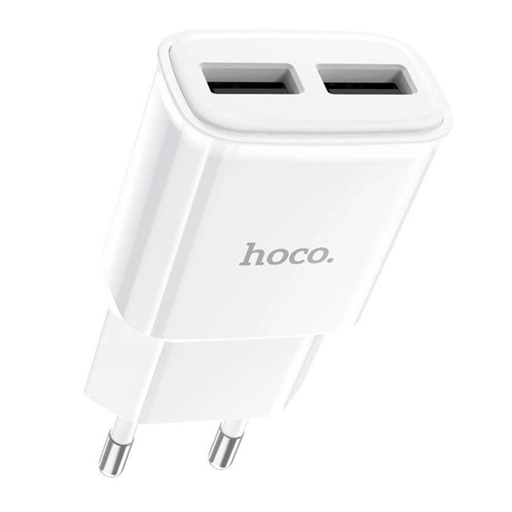 СЗУ 110-240V HOCO C88A, 2xUSB, 2.4A, White, Box HOCO купити в Україні