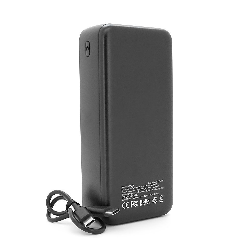 Power Bank WOYAX WY-30F 30000mAh, 22.5W, Black, 0.580kg, Box WOYAX купить в Украине