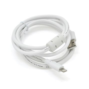 Кабель HIGH SPEED USB c ФІЛЬТРОМ для Iphone 5 / 6 - Ipad 4 білий 1.5M BOX Voltronic купити в Україні