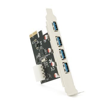 Контролер PCI-Е=>USB 3.0, 4 порти, 5Gbps, BOX Voltronic купити в Україні