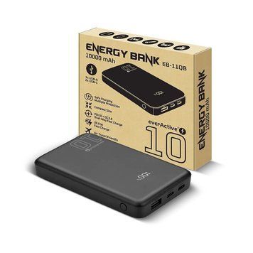 Универсальная мобильная батарея everActive EB-11QB 10000mAh Black everActive купить в Украине
