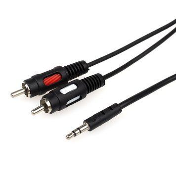 Аудио-кабель Atcom (10707) mini-jack 3.5мм(M)-2xRCA-тюльпан(M) 1,8м пакет Atcom купить в Украине