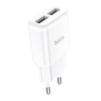 СЗУ 110-240V HOCO C88A, 2xUSB, 2.4A, White, Box HOCO купить в Украине