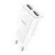 СЗУ 110-240V HOCO C88A, 2xUSB, 2.4A, White, Box HOCO &mdash; фото