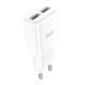 СЗУ 110-240V HOCO C88A, 2xUSB, 2.4A, White, Box HOCO &mdash; фото