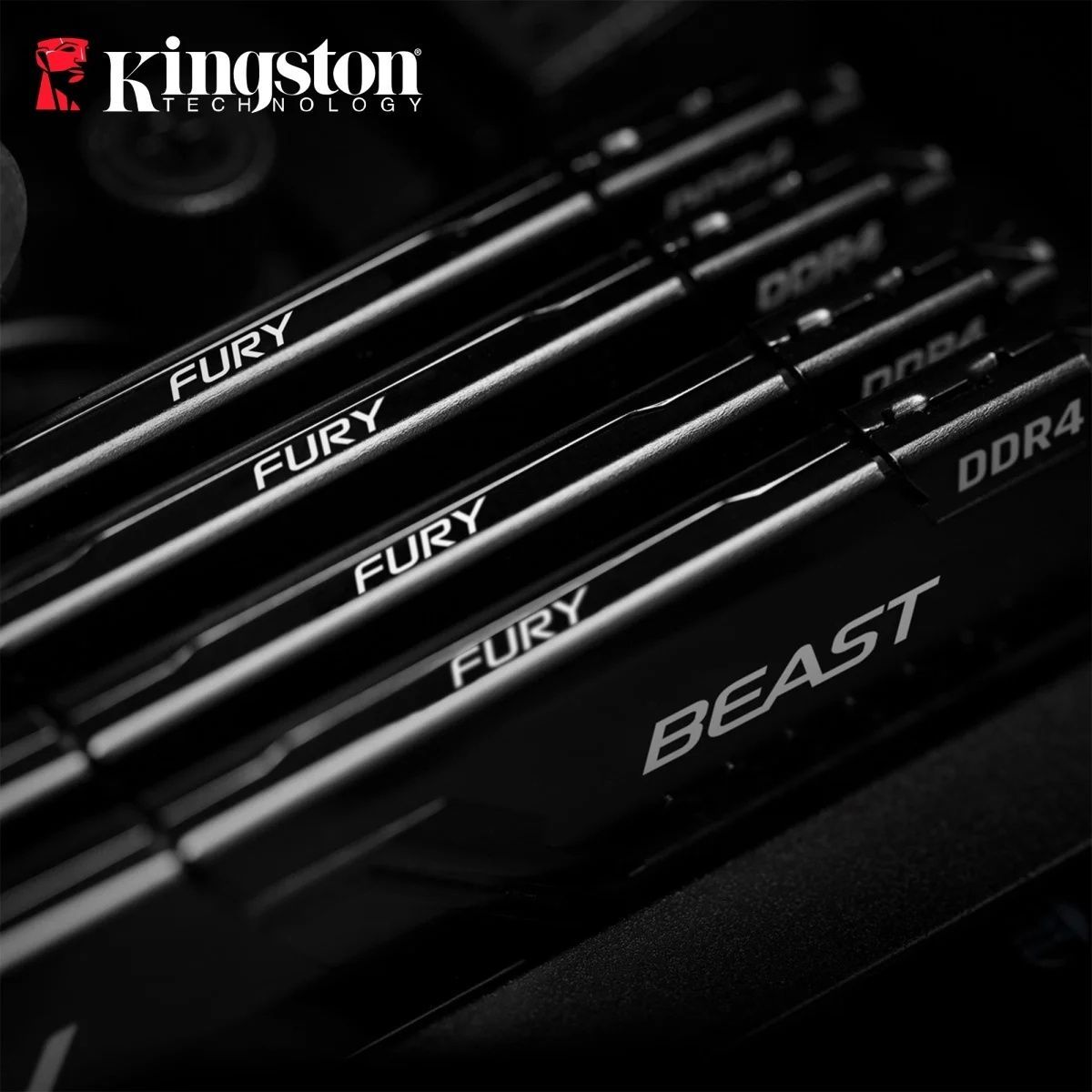 Модуль пам'яті Kingston FURY Beast Black DDR4-3200 8GB CL16-18-18 1.35V XMP Kingston FURY купить в Украине