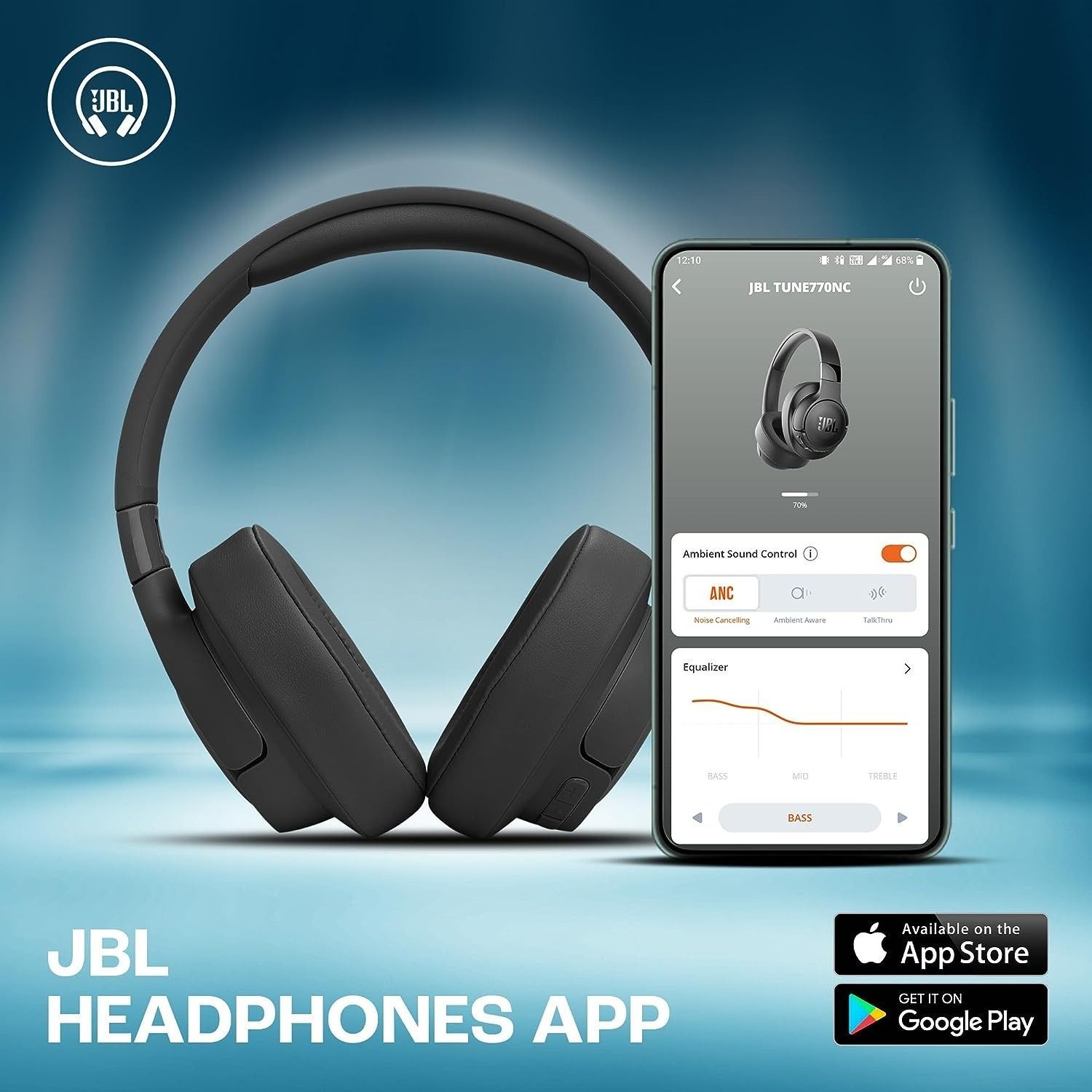 Bluetooth-гарнітура JBL T770NC Black (JBLT770NCBLK) JBL купити в Україні