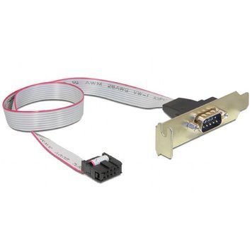 Планка Cablexpert CC-DB9ML-01 COM-port DB9 низькопрофільна, 0.4 м Cablexpert купити в Україні