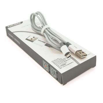 Кабель iKAKU KSC-723 GAOFEI smart charging cable for micro, Gray, довжина 1м, 2.4A, BOX iKAKU купити в Україні