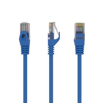 Патч-корд UTP Cablexpert (PP6U-0.25M/B) cat.6, литой, 50u штекер с защелкой, 0.25 м, синий Cablexpert купить в Украине