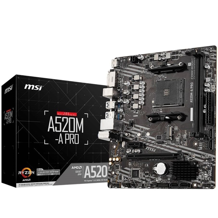 Материнська плата MSI A520M-A Pro Socket AM4 MSI купити в Україні