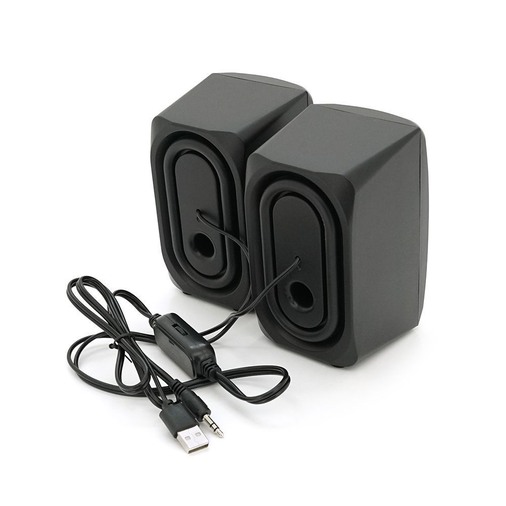 Колонки 2.0 Hotmai HN-88 USB+3.5mm, 2x3W, 20Hz-18KHz, з регулятором гучності, Blue / Red, BOX, Q24 G-Force купити в Україні
