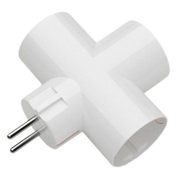 Розгалужувач на 3 гнізда із заземленням Electrum Білий (C-SSS-0696) Electrum купити в Україні