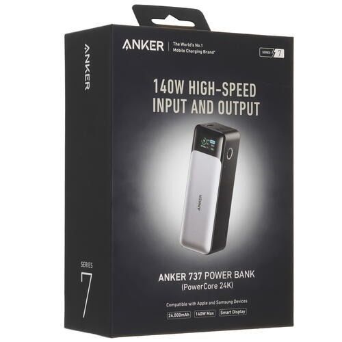 Универсальная мобильная батарея Anker PowerCore 737 GaNPrime 24000 mAh 140W Black (A1289011) Anker купить в Украине