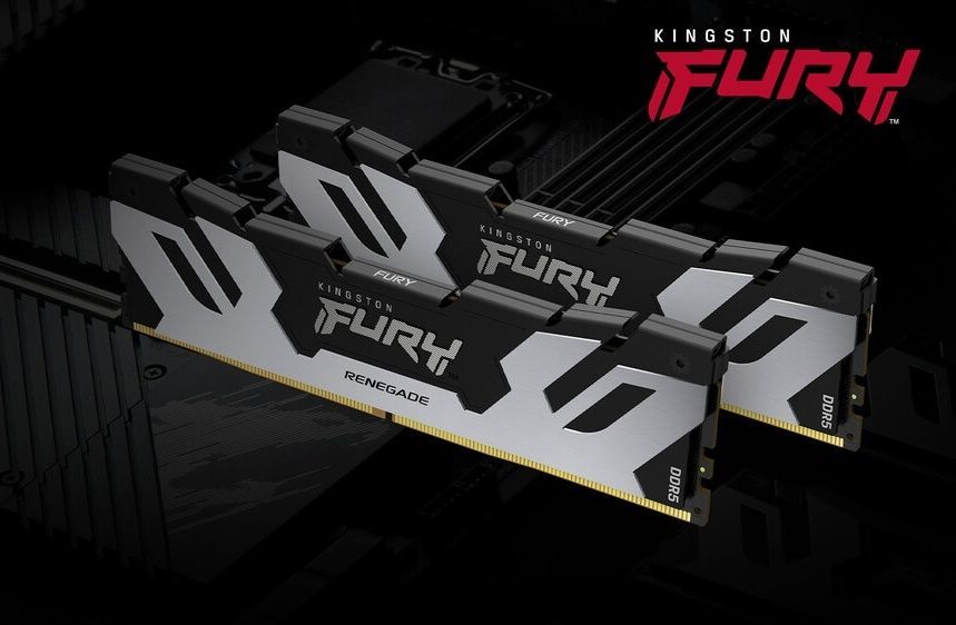 Модуль памяти DDR5 2x24GB/8400 Kingston Fury Renegade Silver (KF584CU40RSK2-48) Kingston купить в Украине