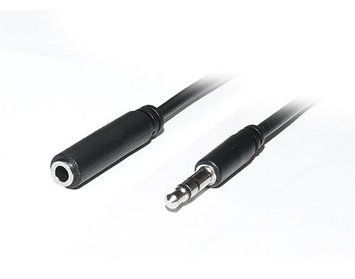 Аудио-кабель REAL-EL Audio Pro 3.5 мм - 3.5 мм (M/F), 1 м, черный (EL123500041) REAL-EL купить в Украине