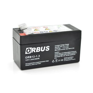 Акумуляторна батарея ORBUS ORB1213 AGM 12V 1,3Ah (98 х 44 х 53 (59)) 0.525 kg Q20 / 450 ORBUS купити в Україні