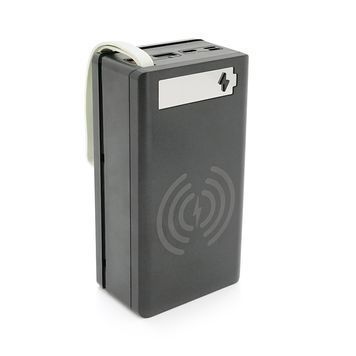 Power bank Voltronic C12-PD-QI под 12х18650, Wireless charger, Digital display, Output: 22.5W, Micro-USB, Type-C, Lightning, ABS, PVC, Black, BOX Voltronic купить в Украине