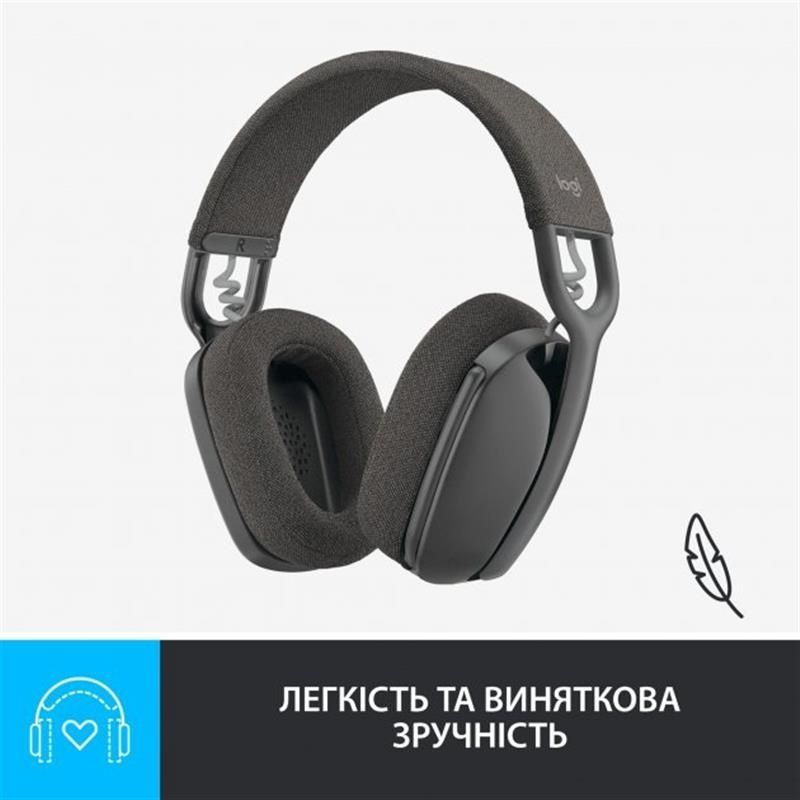 Bluetooth-гарнітура Logitech Zone Vibe 100 Wireless Graphite (981-001213) Logitech купити в Україні