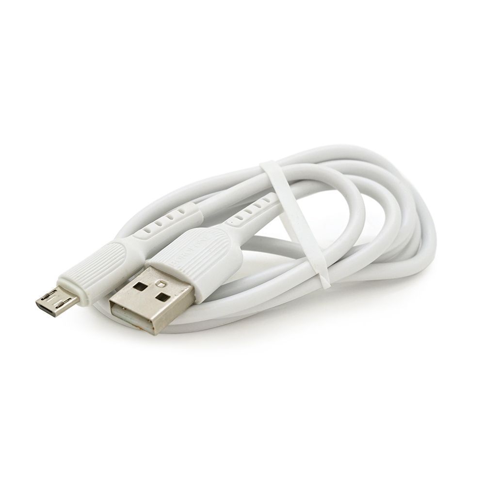 Набор BOROFONE BA37A СЗУ 2xUSB+ кабель Micro, 2.4A, 1м, White, Box Borofone купить в Украине
