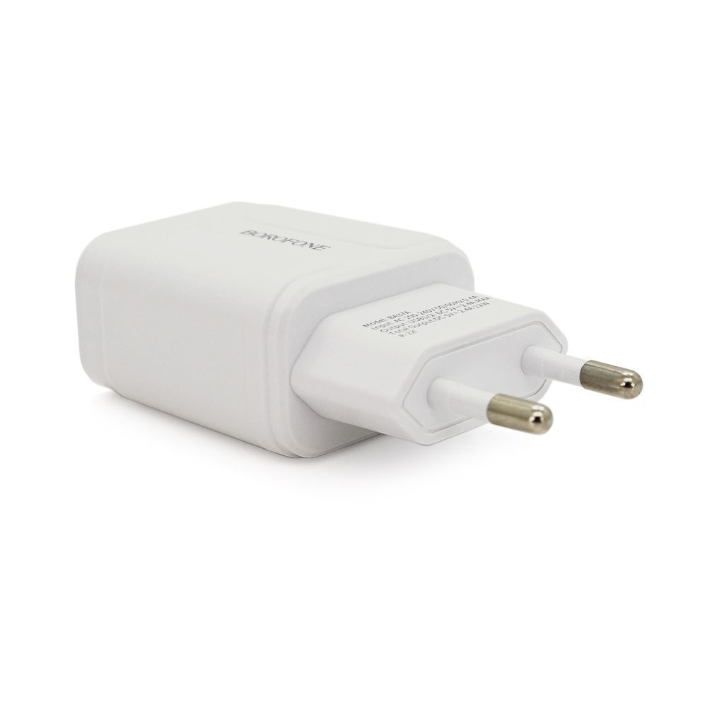 Набор BOROFONE BA37A СЗУ 2xUSB+ кабель Micro, 2.4A, 1м, White, Box Borofone купить в Украине