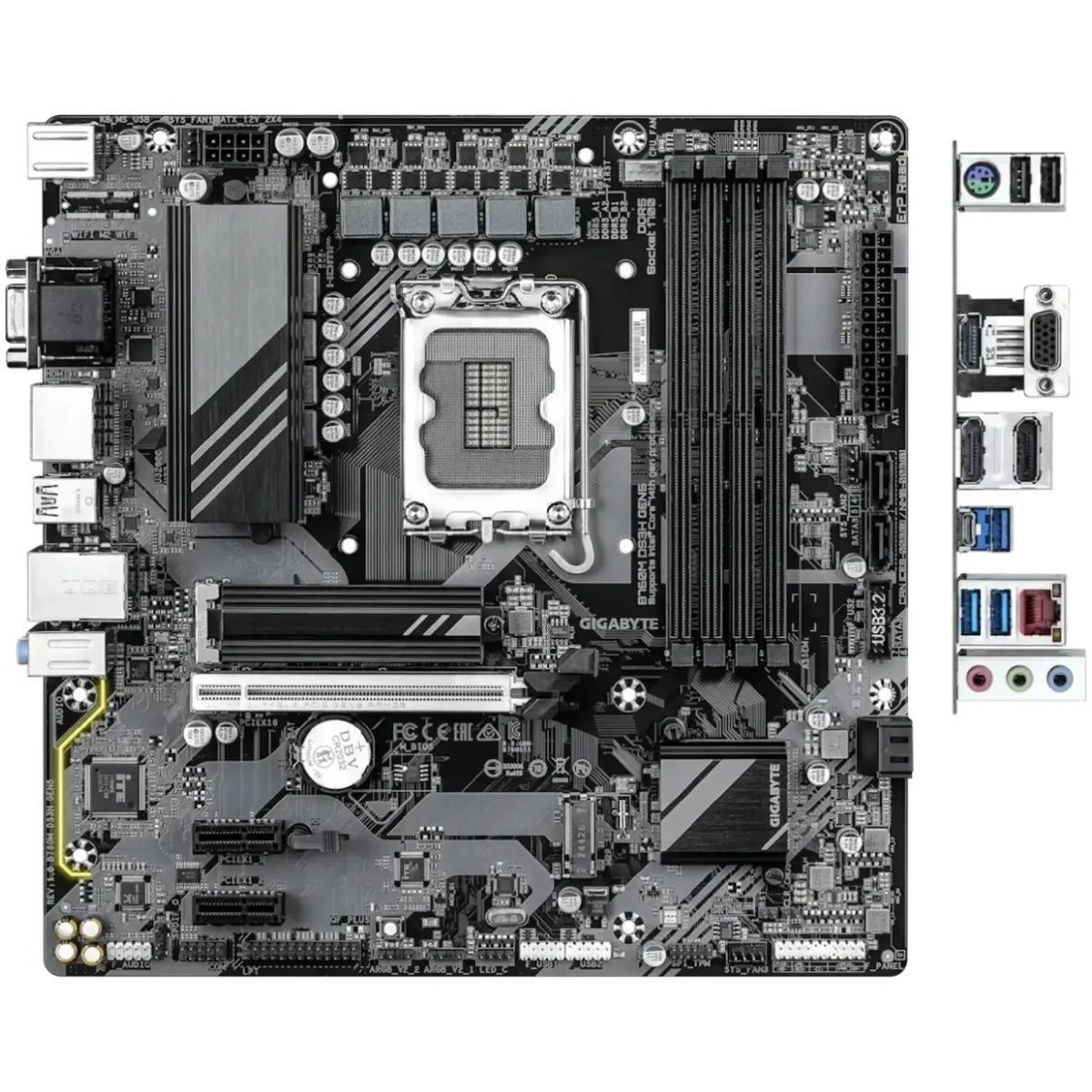 Материнська плата GIGABYTE B760M DS3H GEN5 (s1700, Intel B760, DDR5, mATX) Gigabyte купить в Украине