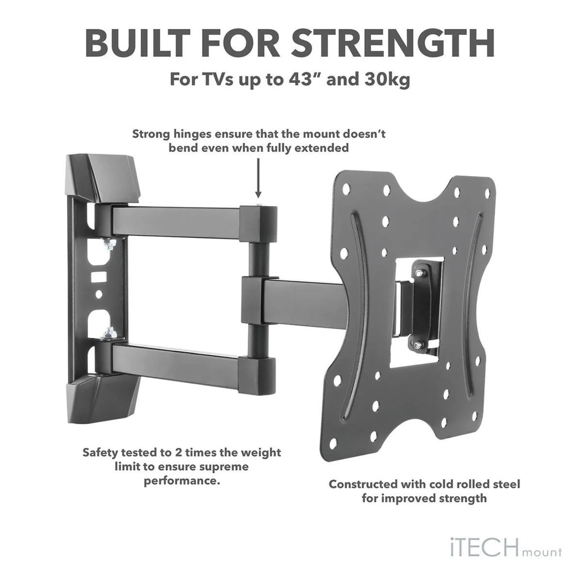 Кронштейн для телевізора ITech LCD523B 23"-42" похило-поворотний ITech mount купить в Украине
