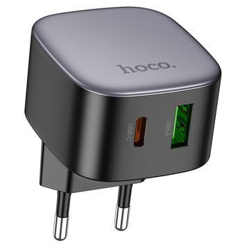 СЗУ HOCO CS32A 110-240V, PD20W+Q3.0, USB+Type-C, Black, Box HOCO купить в Украине