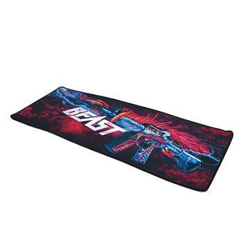 Коврик 300*800 тканевой CS M16 с боковой прошивкой, толщина 3 мм, цвет Black / Red, Пакет Voltronic купить в Украине