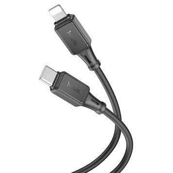 Кабель Hoco X101 Silicone, Type-C-Lighting, 27W, довжина 1м, Black, BOX HOCO купити в Україні