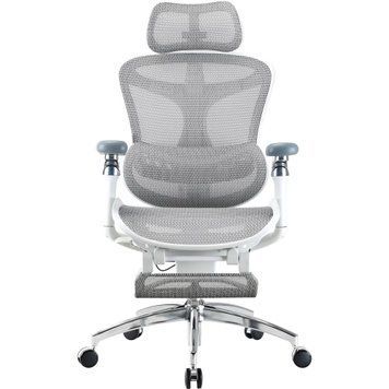 Кресло офисное Sihoo Doro C300 Pro Mesh White with footrest (Doro-C300-Pro-M102-JT) Sihoo купить в Украине
