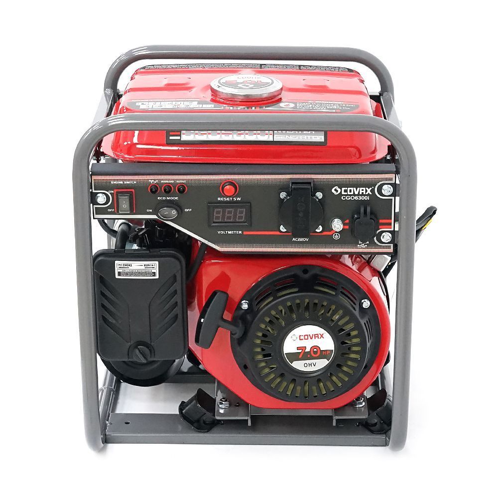 Генератор інверторний бензин COVAX CGO6300i, 3.5kW, однофазний 220V, 50Hz, 4-stroke, бак 5L, 375х340х430mm, 21kg COVAX купити в Україні