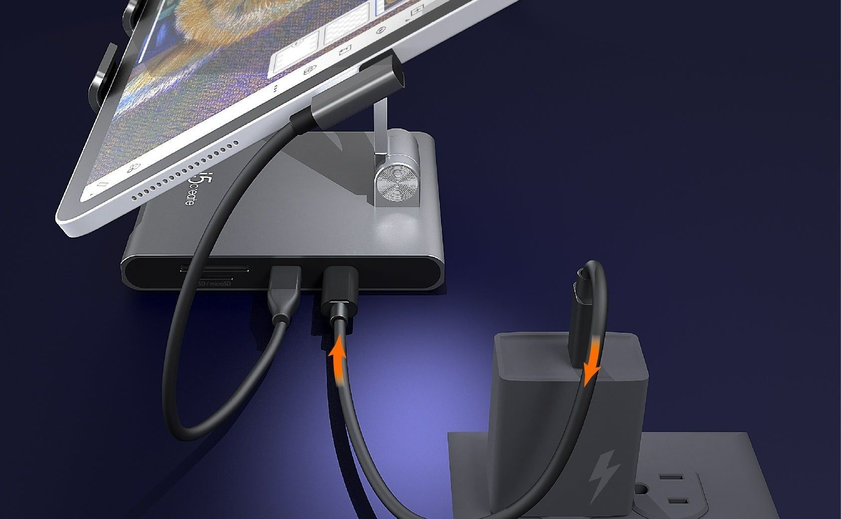 Док-станція J5create USB-C 8-в-1 (JTS224-N) J5create купити в Україні