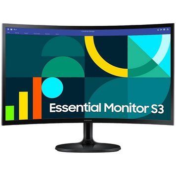 Монитор Samsung 24" Essential S3 LS24D360 (LS24D360GAIXUA) VA Black Curved 100Hz Samsung купить в Украине