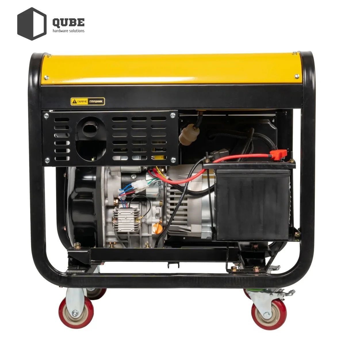 Генератор дизельний Qube QFED10000XE-3 3-phase, 8.1kW 8.8kW, 220V/380V, 12.5L, Ел. Старт QUBE купити в Україні