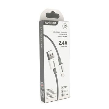 Кабель iKAKU KSC-723 GAOFEI smart charging cable for iphone, Gray, довжина 1м, 2.4A, BOX iKAKU купити в Україні